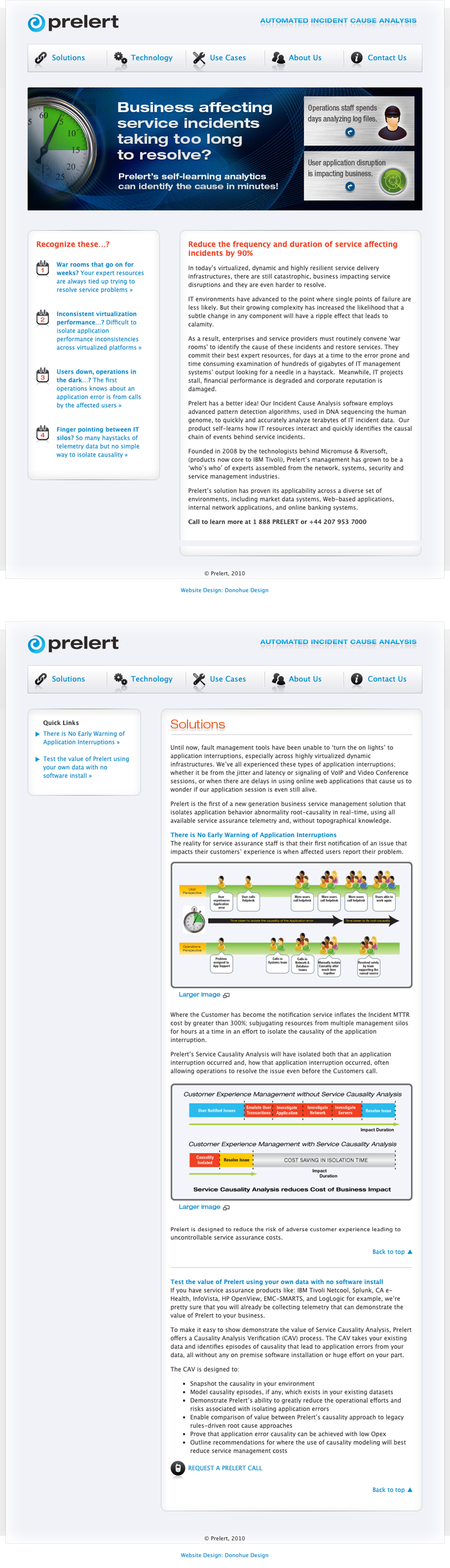  Prelert Website Design